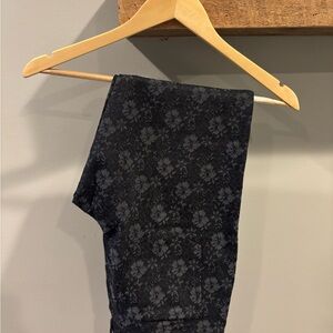 Banana Republic Black Floral Pants